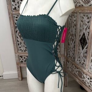 Xhilaration Hunter Green One Piece Swimsuit